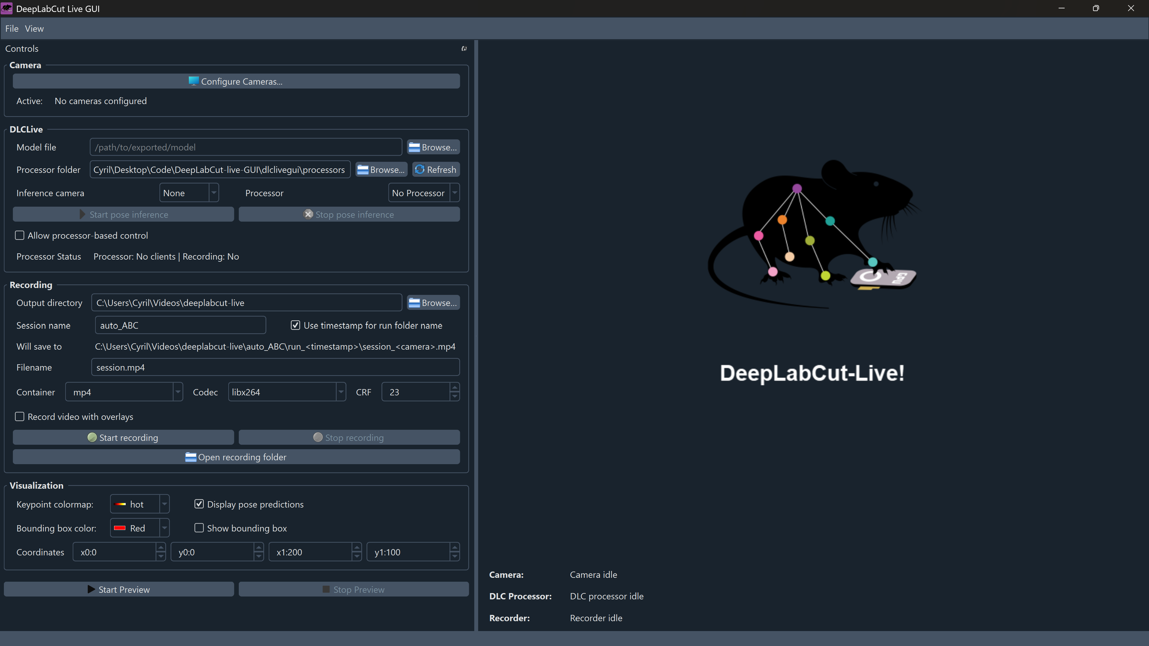GUI overview — DeepLabCut